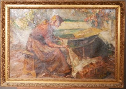 Richard DURANDO TOGO (1910- ?)
Lavandière
Huile...