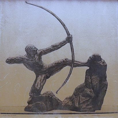 Ecole moderne
Heraklès d'après Bourdelle
Gravure...