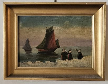 Ecole moderne
le départ des marins
Huile...