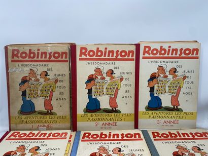 Ensemble comprenant 7 albums de Robinson...