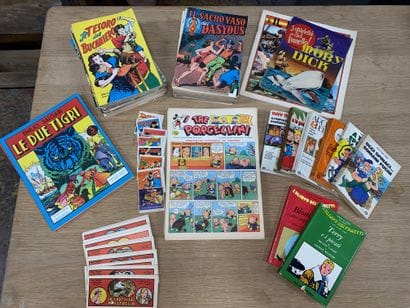 Lot de BD italiennes diverses.
Principalement...