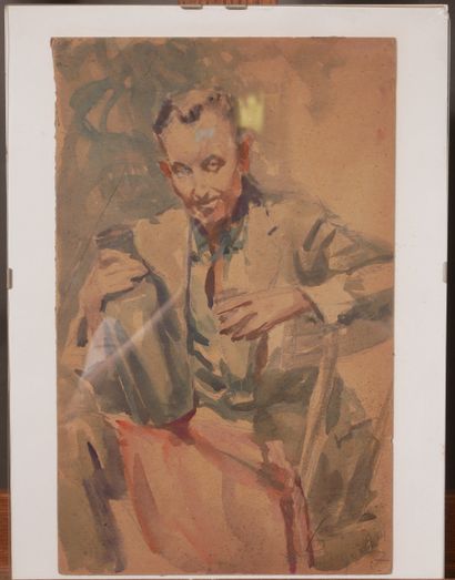 Richard DURANDO TOGO (1910- ?)
Portrait d’homme...