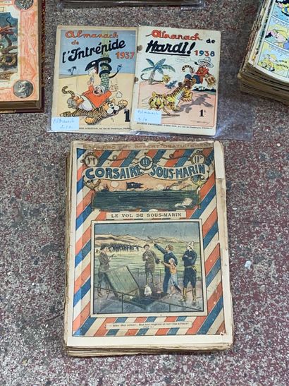 Lot comprenant :
-	1 volume Hardi ! 1937...