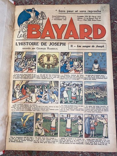 BAYARD 
Ensemble de trois albums, reliures...
