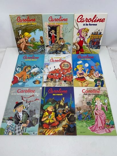 CAROLINE 
Lot comprenant :
-	24 albums de...
