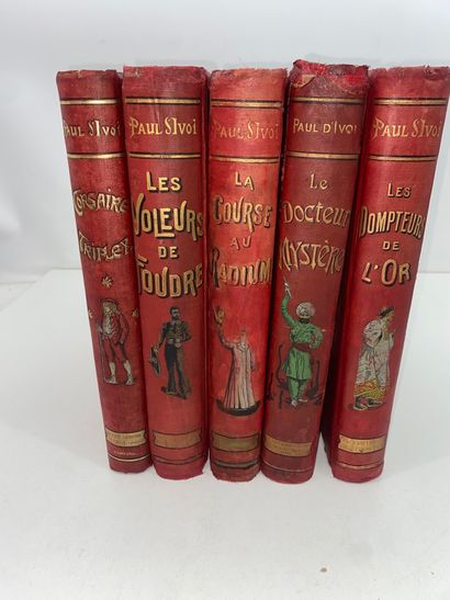 Paul d’IVOI 
Set of 5 books, including:
-...