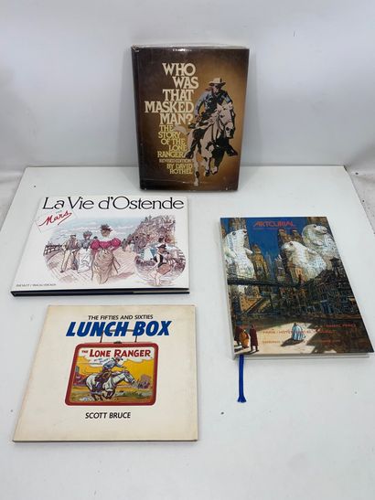 Set consisting of 9 art books and 1 comic...