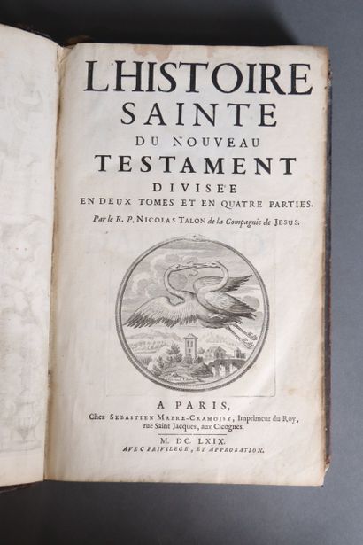Nicolas TALON 
L'histoire Sainte du nouveau...