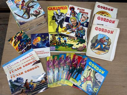 GORDON 
Lot de BD italiennes et françaises,...