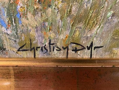 Christian DYR (XXe siècle) 
Bonnieux
Huile...