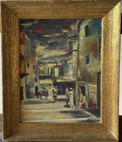 Ecole moderne
Ruelle africaine
Huile sur...