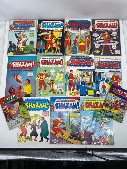 SHAZAM, ROBINSON, BOUM, L’INTREPIDE 
Lot...