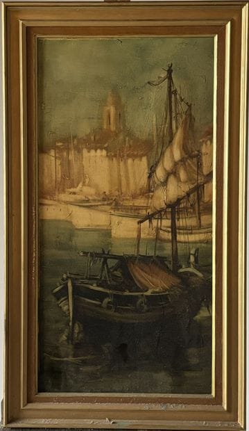 Ecole contemporaine
Le port
Huile sur toile...