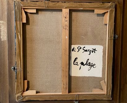 Pierre de SAINT SARGET (XXe siècle) 
La Plage
Huile...