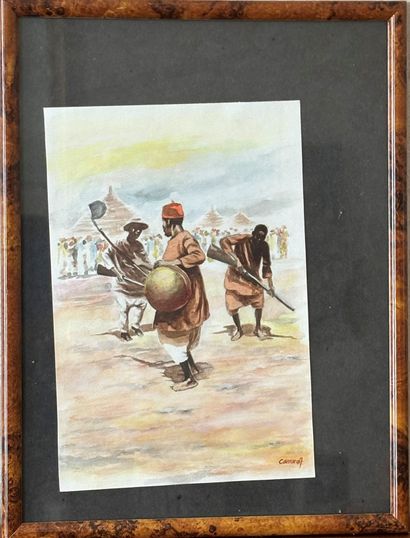 CAMARAH
La cérémonie
Aquarelle signée en...