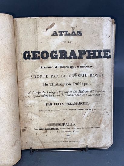 Félix DELAMARCHE 
Atlas de la géographie...