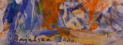 Wesna BAJALSKA (1956-)
La Macédonienne
Huile...