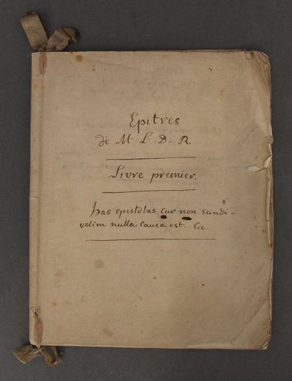 Notes by Messrs. Dubois (father and son)...