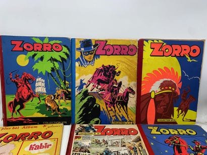 ZORO 
Ensemble de 17 albums Zorro, Zig Puce,...