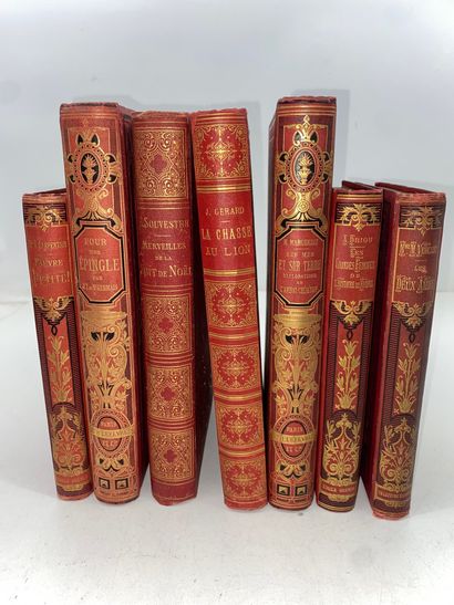 Lot de 7 livres de Prix, cartonnages d’éditeurs...