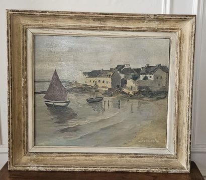 Ecole moderne
La grève
Huile sur isorel signée...