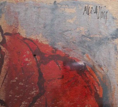 Maria LLUIS (1931-)
Figure in a Red Coat
Watercolor...