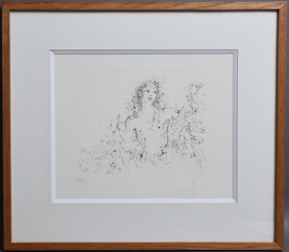 Léonor FINI (1908–1996)
Young Girl with Flowers
Etching,...