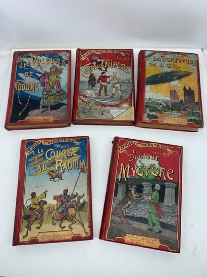 Paul d’IVOI 
Set of 5 books, including:
-...