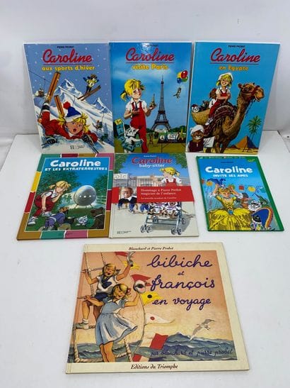 CAROLINE 
Lot comprenant :
-	24 albums de...