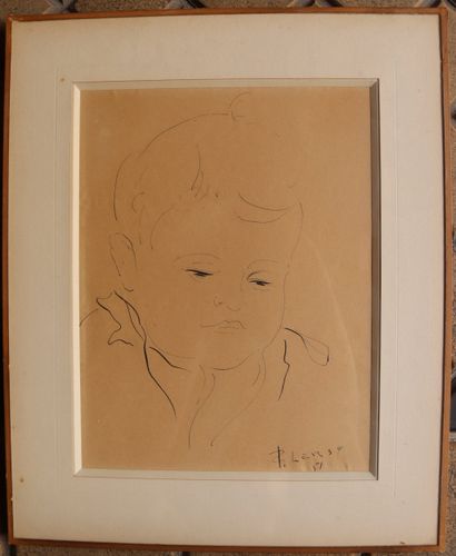 Roger LERSY (1920-2004)
Portrait de bébé
Encre...