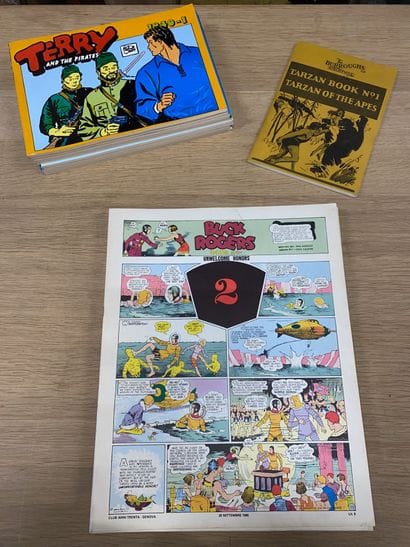 Lot comprenant :
-	Terry and the pirates...