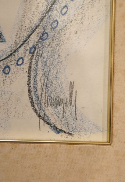 Gilbert Giuliani, known as GIANANGELLI (1935–2009)
Portrait
Pastel...