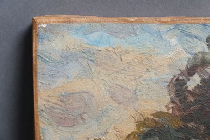 Ecole du XIXème s.
Pêcheur au bord d'une...