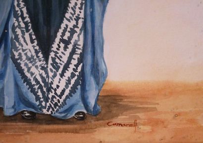 CAMARAH
Musiciens africains
Aquarelle signée...