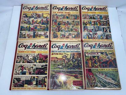 COQ HARDI 
Important lot comprenant :
-	16...