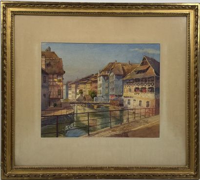 Ecole moderne
La petite France, Strasbourg
Aquarelle...