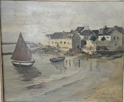 Ecole moderne
La grève
Huile sur isorel signée...