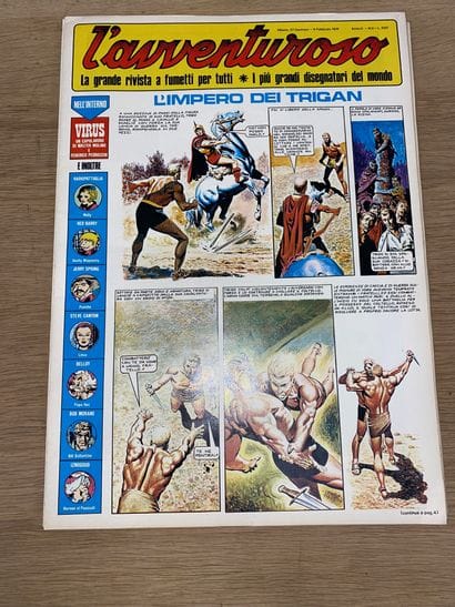 Lot de 17 BD (italien). 
Années 60/70.
On...