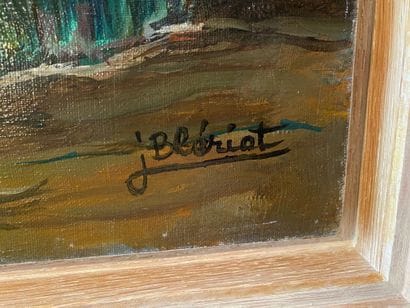 J. BLERIOT (XXe siècle) 
Mélancolie
Huile...