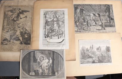 Set of mismatched engravings
