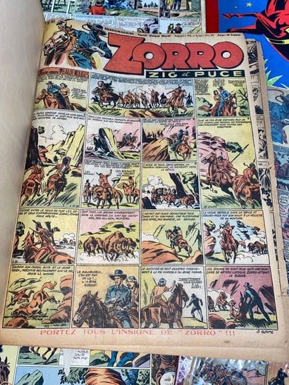 ZORO 
Ensemble de 17 albums Zorro, Zig Puce,...