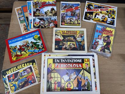 A large collection of vintage Italian comic...