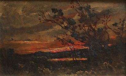 Henri Joseph HARPIGNIES (1819-1916)
Paysage...