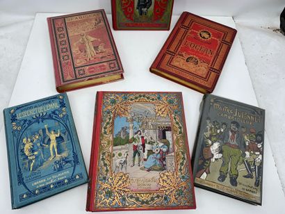 Lot de 8 livres de Prix, la plupart à cartonnages...