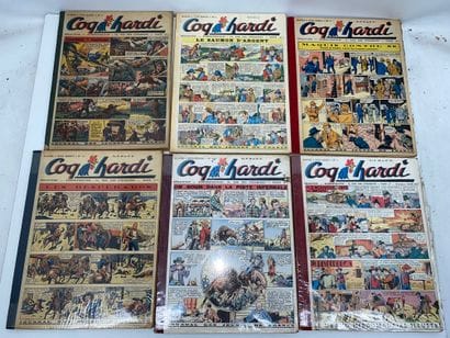 COQ HARDI 
Important lot comprenant :
-	16...