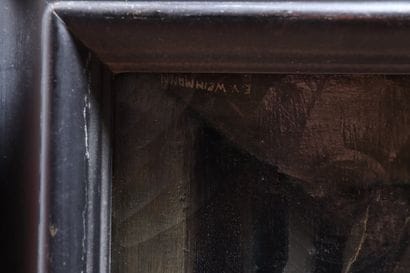E.V. WEINMANN (XXème s.)
Le bureau de bienfaisance
Huile...