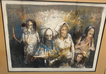 Jean JANSEM (1920–2013) 
Procession
Lithograph...