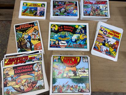 Large collection of vintage Italian comic...