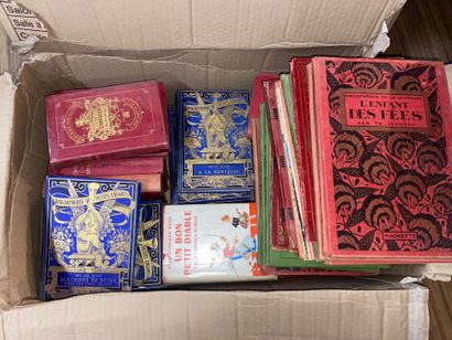 Lot de livres de prix et cartonnages d’éditeurs...
