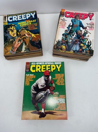 CREEPY (US) 
Lot de 57 numéros, du n° 21...